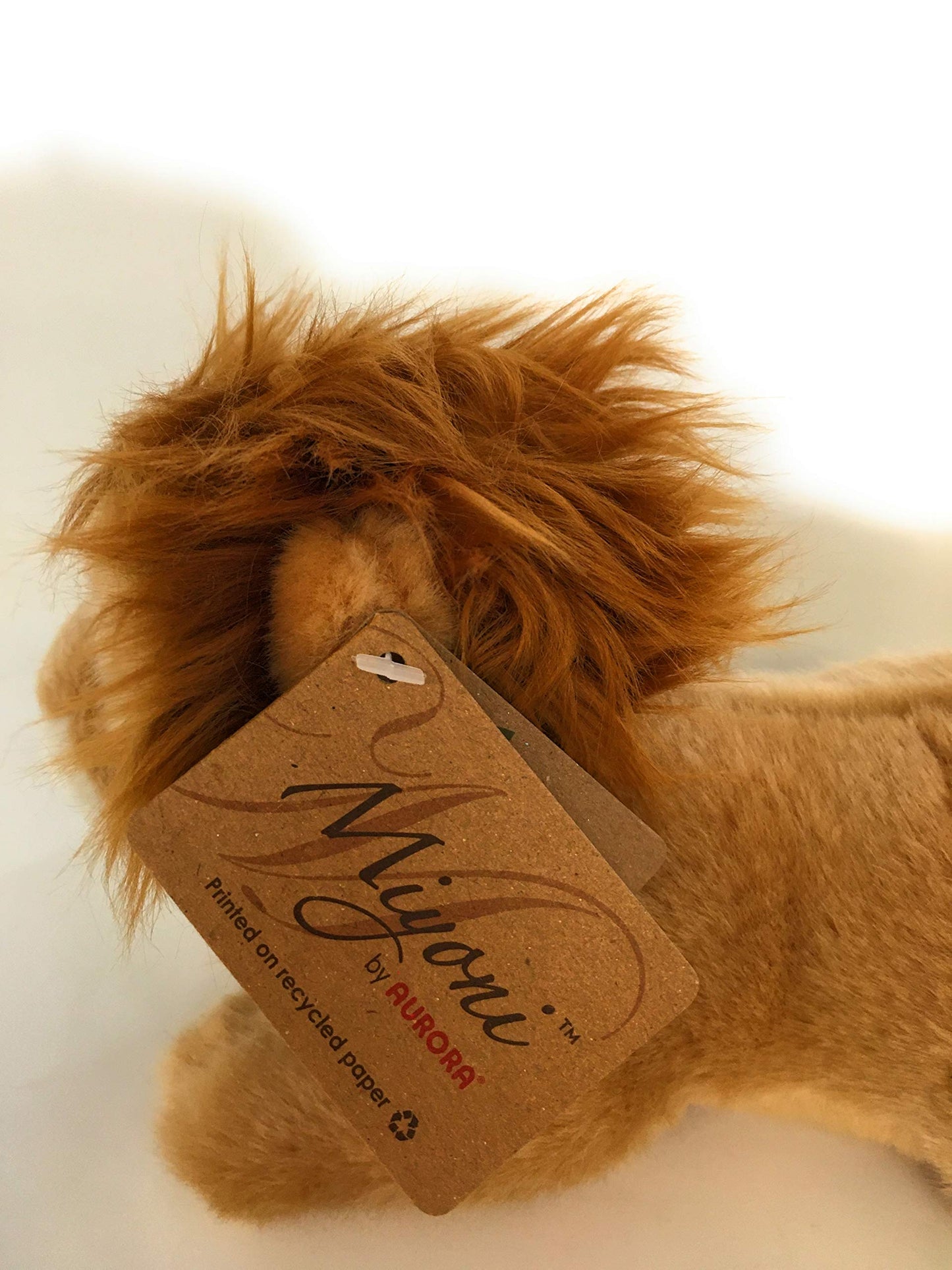 Aurora® Miyoni® Lion Stuffed Animal - Realistic Brown Plush - 10 Inches - Perfect for Bedrooms or Classrooms
