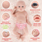 Ivita 18 Inch Full Body Silicone Baby Dolls,Not Vinyl Dolls,Real Full Silicone Reborn Baby Dolls, Soft Newborn Baby Dolls - Girl