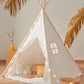 Tiny Land Teepee Tent For Kids, 100% Cotton Play Tent With Padded Mat And Star Lights, Kids Teepee Tent With Carry Bag, Foldable Kids Tent For Toddlers Aged 3+, Quality Teepee Tent For Girls And Boys