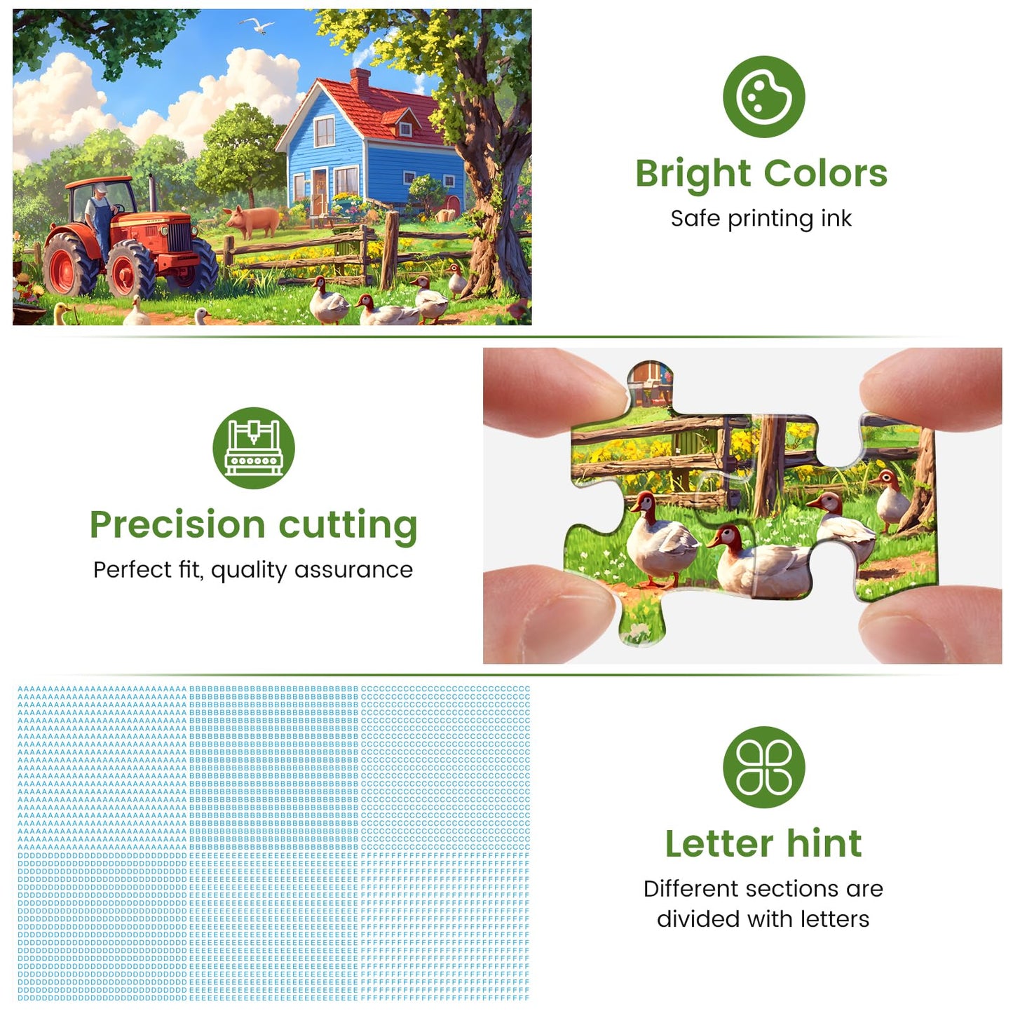 Jigsaw Puzzles 500 Pieces for mature-themeds Farm Puzzles 500 Pieces mature-themed Puzzles Games Family Challenging Game Great Gift Idea 20.5x15IN