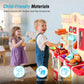 Sophia &William Kids Play Kitchen Set, Toy Kitchen with Sound & Light, Cooking Stove with Steam, Play Sink, Play Food Toy, Indoo