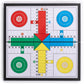 Yellow Mountain Imports Magnetic Folding Ludo Travel Board Game Set - 9.8 Portable Classic Strategy Game - White