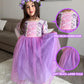 UPORPOR Light Up Purple Princess Dress Costumes for Girls Kids Toddler Halloween Christmas Birthday Party Dress Up Clothes Outfit 150