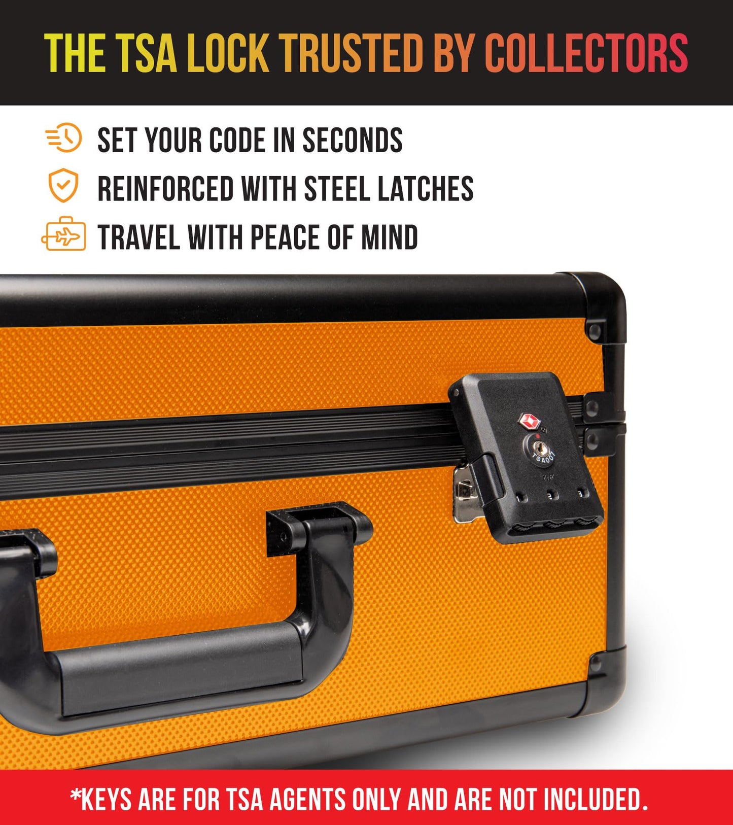 SLAB protective covering 4 Row Graded Card Storage Box PSA Card Slab Case For Graded cards Holds 160+ Slabs Graded Card Case for PSA Slab Box Graded Card Storage Sports Baseball Card Collector Gifts ( ORANGE )