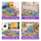 Oriate Kids Dream Mat Girls Toy Car Playmat, Princess Castle Girl Pink Kids Play Mat, Parent-Kid Interaction Pretend Game Mat For Playroom Classroom Bedroom Floor Decor, Ideal Girl Toys Play And Learn