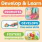 Creativity for Kids Sensory Bin: Beach - Toddler and Preschool Toys, Sensory Box with Toys for Toddlers, Kids Gifts for Toddler