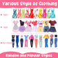 16 Pcs Doll Clothes And Accessories For Doll, 11.5 Inch Doll Outfit Collection Including 3 Short Skirts 2 Sequin Skirts 2 Sets 3