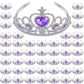 Hinly 48 Pcs Tiara Crown Set Princess Dress up Costume Party Favor Girls Plastic Crown Birthday Supplies Cosplay Accessory(Purpl