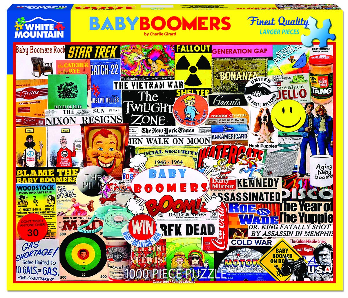 White Mountain Puzzles Baby Boomers - 1000 Piece Jigsaw Puzzle