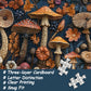 Vintage Mushroom Puzzles For Adults 1000 Pieces, Nature Mushroom Forest Flower Puzzle Art, Unique Plant Jigsaw Puzzle Retro, Imp