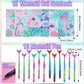 110 PCS Mermaid Party Favors for Girls Mermaid Birthday Decorations Party Supplies Include 12 Pen 12 Notepad 12 Shiny Metallic S