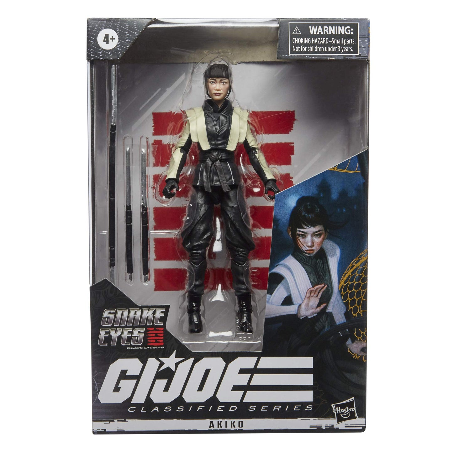 G.I. Joe Classified Series Snake Eyes: G.I. Joe Origins Akiko Collectible Action Figure 18  enhanced 6-Inch Scale Toy with Custom Package Art