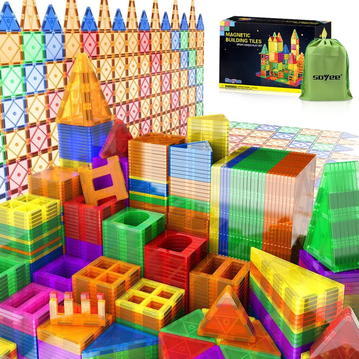 102Pcs Magnetic Building Blocks Stem Toy Set For Kids - Montessori Approved Sensory Learning