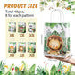 Safari Goodie Bag Safari Jungle Party Favor Bags With Handles For Kids Birthday Safari Themed Party Supplies (Watercolor Style,