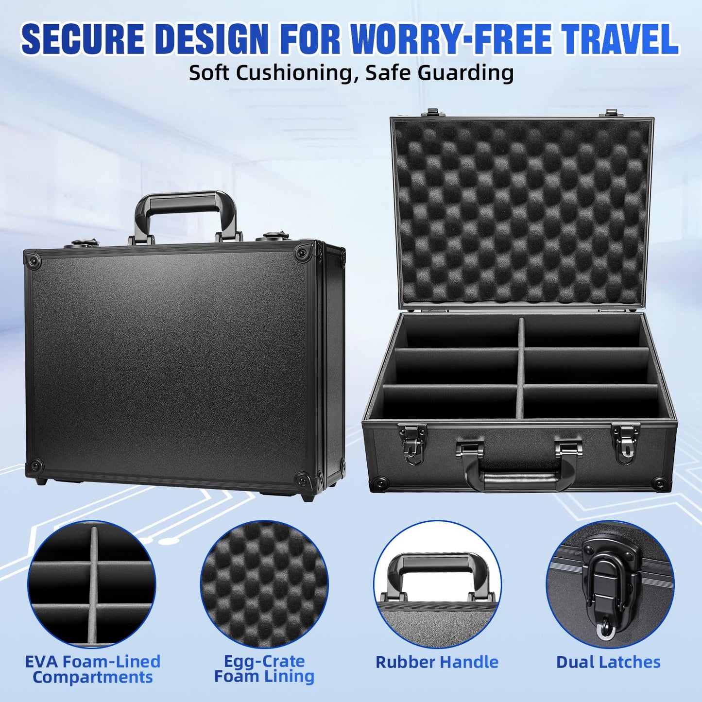 Hesplus Toploader Storage Box For 3'' X 4'' 35Pt Rigid Card, Top Loaders Card Holder Hard Case, Trading Card Storage Box For Spo