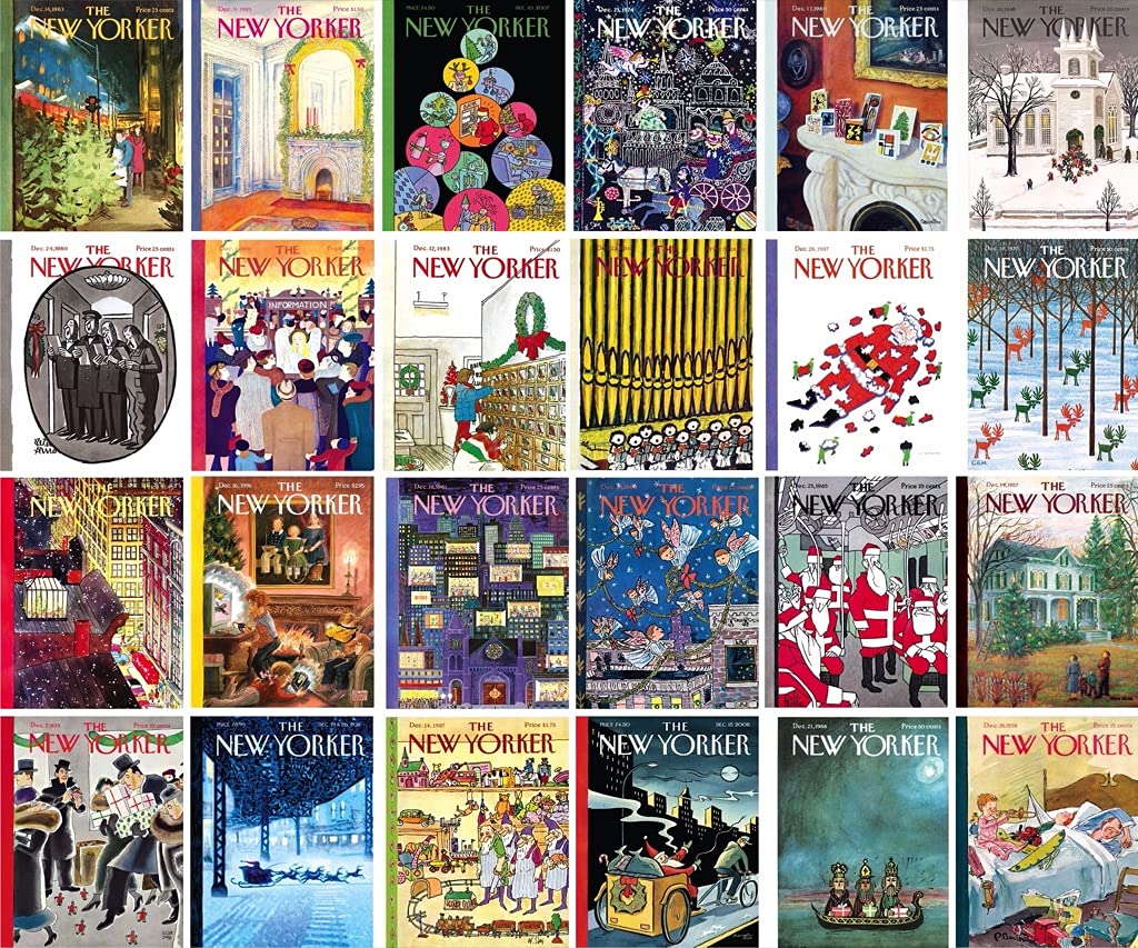 New York Puzzle Company - New Yorker New Yorker Advent Calendar - 24 Piece Jigsaw Puzzle For Family Game Nights