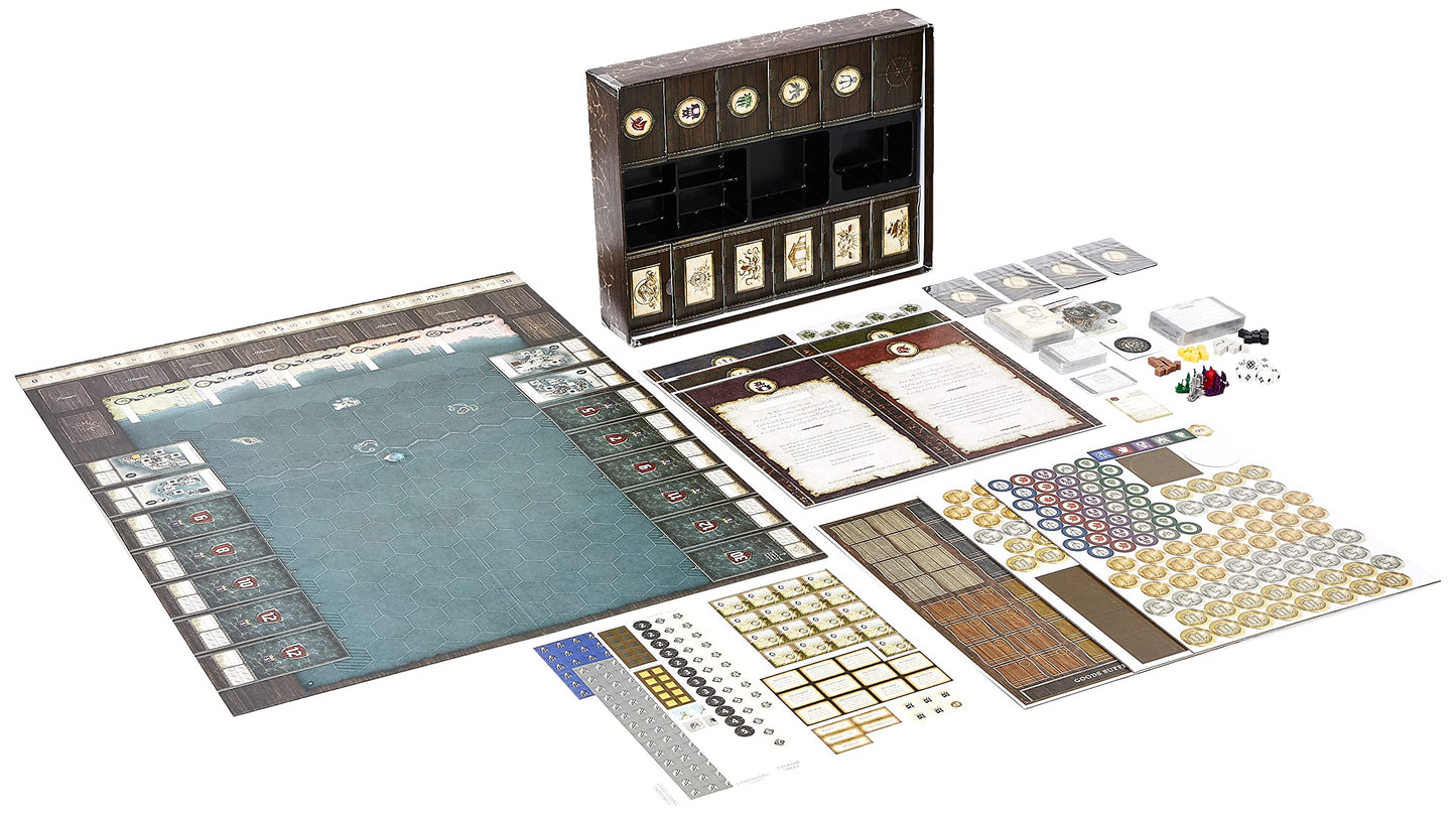 Plaid Hat Games SeaFall Board Game - Legacy Adventure for 3-5 Players, Ages 14+, Medium Size, Cardboard, PH1300