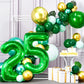 Katchon, Dark Green 25 Balloon Numbers - 40 Inch | 25Th Birthday Balloons, Green 25Th Birthday Decorations For Women | 25 Balloon Numbers Green | 25 Years Balloons, 25Th Birthday Decorations For Men