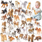 Zoopal 36Pcs Realistic Dog Figurines Toy Set, Hand Painted Emulational Mini Plastic Dogs Animal Puppy Figures Toys For Kids Ages