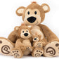 Plushible Pawley The Teddy Bear Stuffed Animal - Plush Stuffed Animal With Embroidered Details - Soft & Snuggly Stuffed Animals