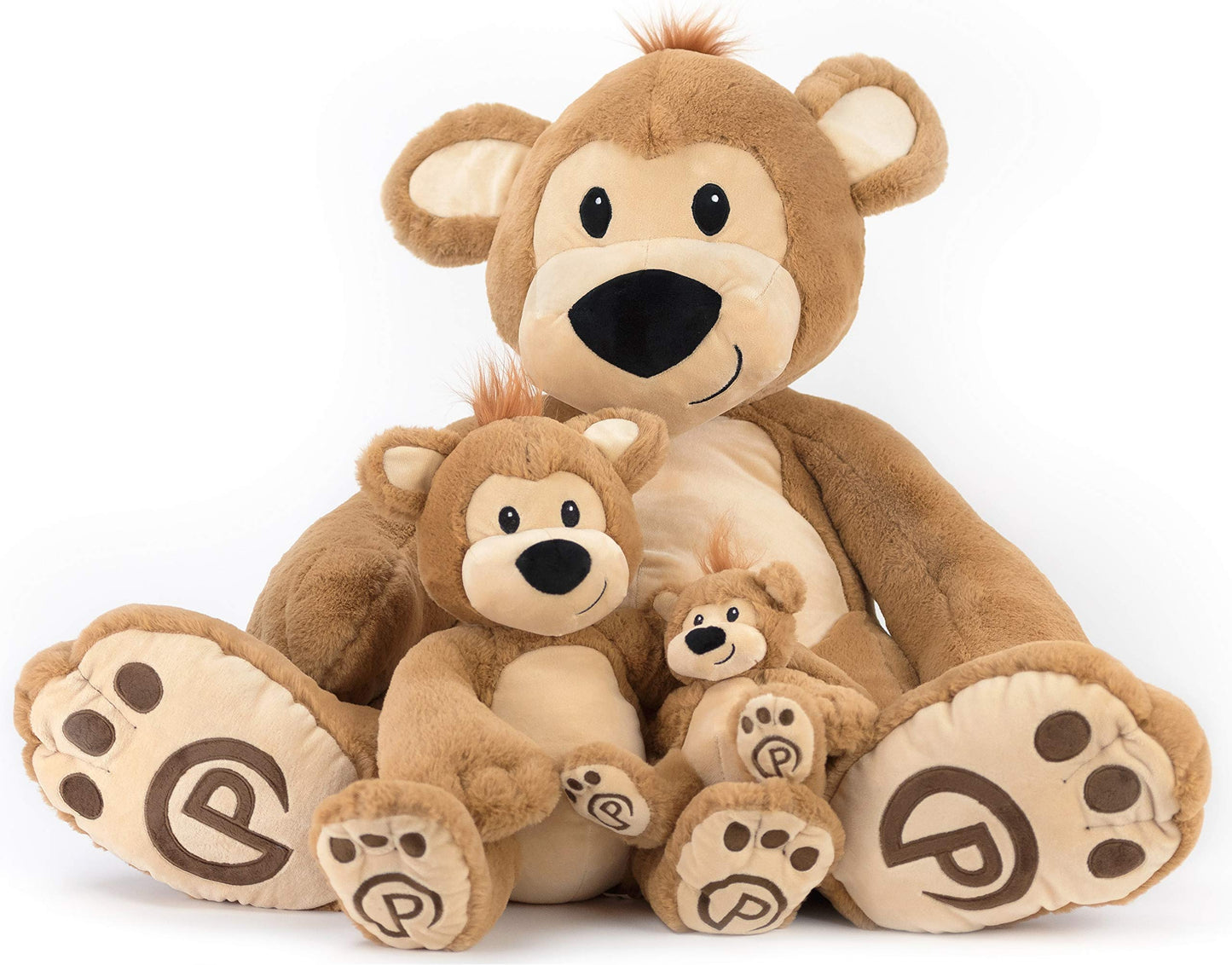 Plushible Pawley The Teddy Bear Stuffed Animal - Plush Stuffed Animal With Embroidered Details - Soft & Snuggly Stuffed Animals