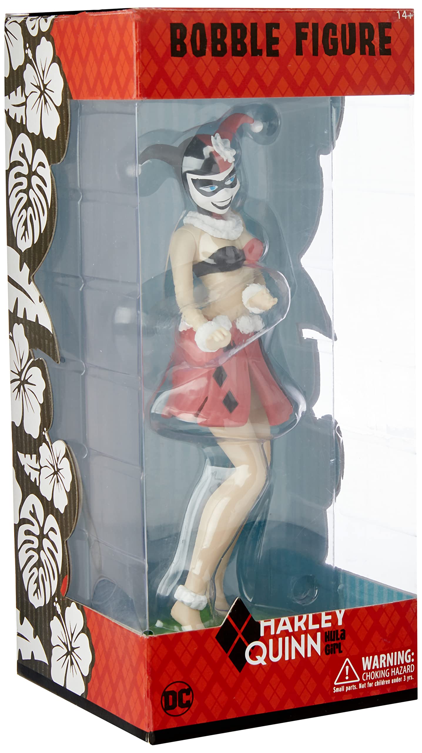 Cryptozoic DC Comics Harley Quinn Hula Girl Bobble Figure - Multicolor, Plastic, Model FEB168261