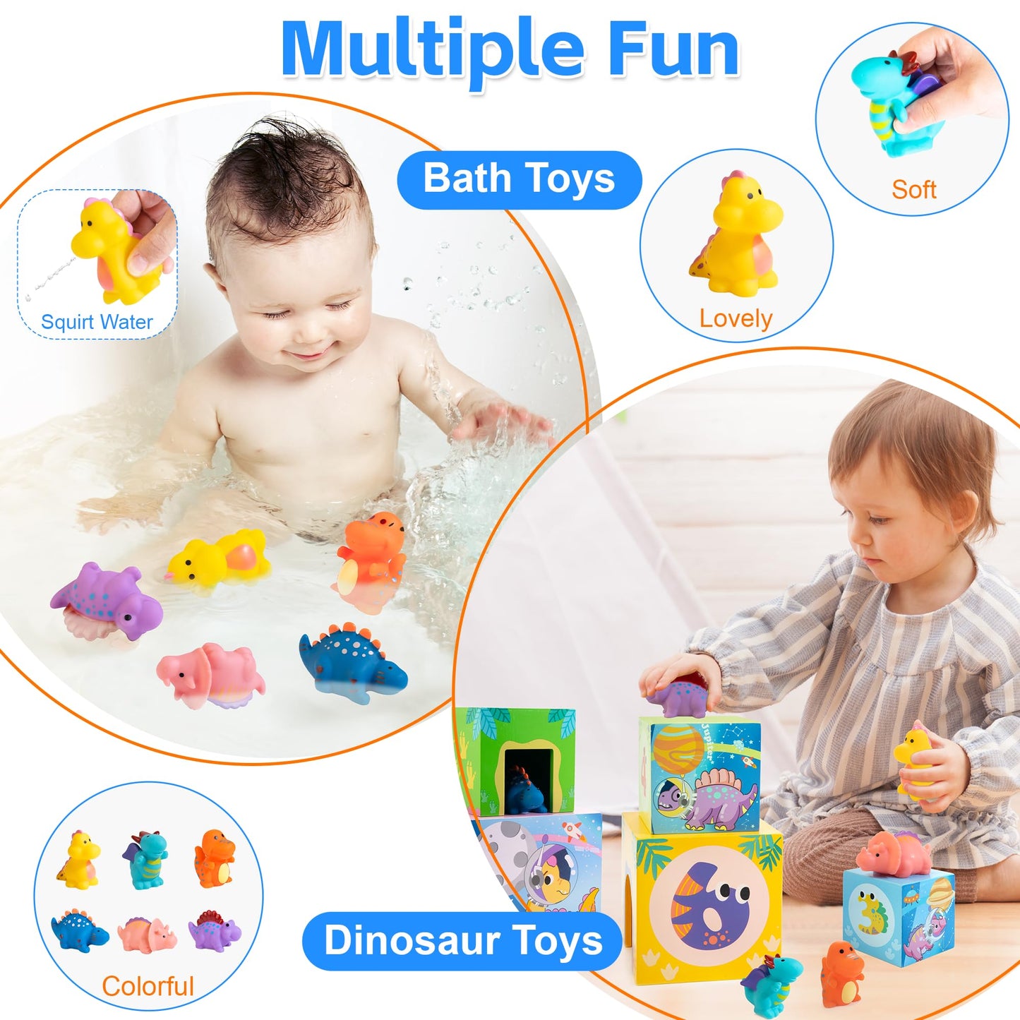 Amtreen Wooden Baby Nesting Toys With 8 Nesting Boxes, Stacking&Nesting Blocks For Toddlers 1-3, Preschool Toys For Learning Col