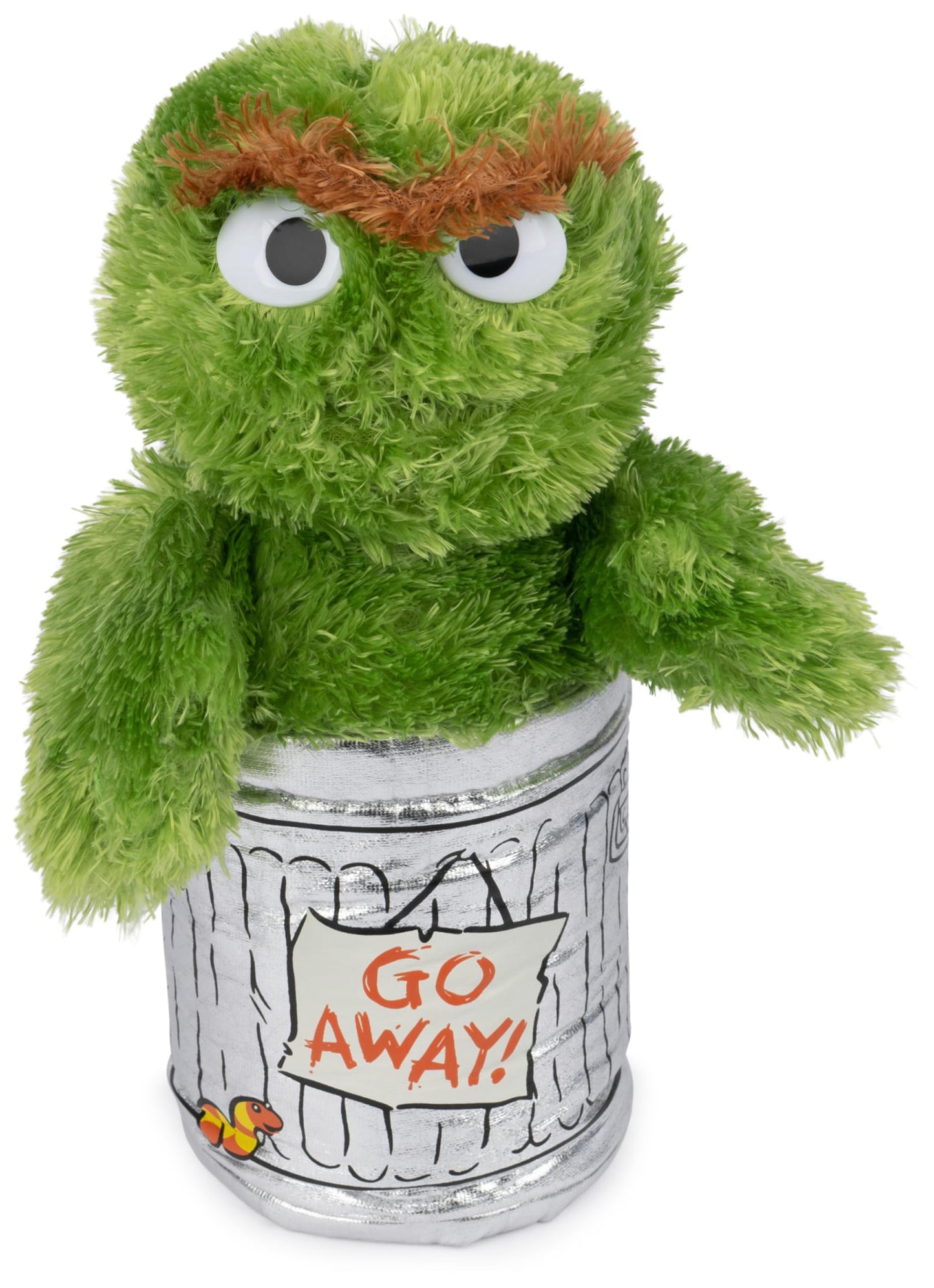 GUND Sesame Street Official Oscar The Grouch Muppet Plush  enhanced Plush Toy for Ages 1 & Up  Green/Silver  10 