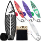 Juniqute Finger Surfboard-Mini Surfboard For Kids And Surfers With Eye-Catching Graphic Design And Receive Bag (5 Pcs Red+Green+