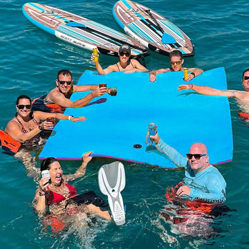 Yaciente 12' Lily Pad Floating Mat, Tear-Resistant Floating Water Mat for Lake, Floating Pads for Recreation Pool, Beach, Lake, 