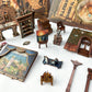 Strucwood Book Nook Kit-Diy Dollhouse Kit 1:24 Scale Wooden Miniature Studio With Dust Cover Bookshelf Decor 3D Puzzle Book Nook