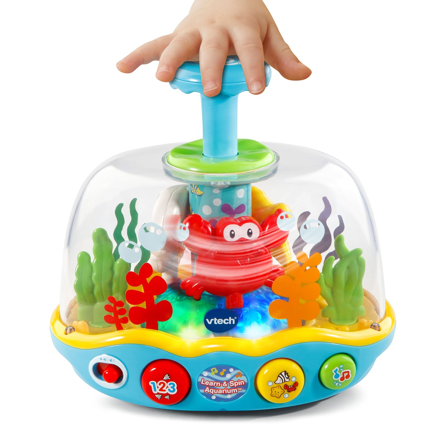 VTech Learn and Spin Aquarium - Multicolor, Plastic, 8.86L x 8.5W x 5.24H inches, Model 80-508961