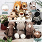 20 Pcs Safari Stuffed Animals 11.8'' Plush Jungle Wild Animals Cute Elephant Giraffe Lion Tiger Monkey Stuff Animals Soft Stuffe
