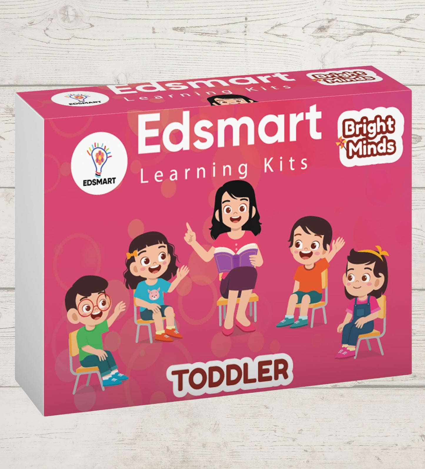 Edsmart Bright Minds Kit For 1+ Kids | Early Learning Kit For Babies & Toddlers | 2 Picture Books, 100 Easy Tear Worksheets & Fr