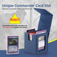 MTG Deck Box, Double Display Window MTG, Commander Deck Box Fits 120+ Single Sleeved Cards, PU Leather Magnetic Closure Card Box