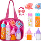 Fash N Kolor, My Sweet Baby Disappearing Doll Feeding Set | Baby Care 6 Piece Doll Feeding Set For Toy Stroller | 2 Milk & Juice