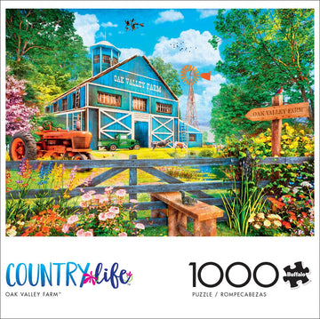 Buffalo Games - Dominic Davison - Oak Valley Farm - 1000 Piece Jigsaw Puzzle For Adults -Challenging Puzzle Perfect For Game Nights - Finished Size Is 26.75 X 19.75