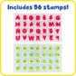 READY 2 LEARN Giant Stampers - Alphabet - Uppercase & Lowercase - Set of 56 - Easy to Hold Foam Stamps for Kids - Arts and Craft