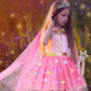 Dolnow Princess Dress Up Clothes For Little Girl, Light Up Princess Dresses Princess Cape With Crown Wand Toys For 3-6 Girls Pin