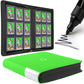Top Loader Binder  Holds 288 Top Loaders - 9-Pocket Toploader Binder for 3 x 4 Rigid Card Holders for Trading Cards or Sports Cards  Model A - Brilliant Green