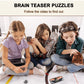 9 PCS Metal Puzzle for mature-themed Disentanglement Puzzles Lock Puzzle Games Set Gift for mature-themeds Teenagers Kids