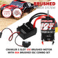 WOAEIUOS 550 Brushed Motor 12T & 80A ESC Brushed Motor ESC & Heatsink Combo for 1/10 RC Truck Car Slash Arrma Granite Senton Typ