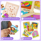 Bimi Boo 6-Sets Of Animal Themed Jigsaw Wooden Puzzles For Toddlers 1-3 - Preschooler Montessori 4-Pieces Puzzle Sets - Stem Educational Learning Wooden Toy For Babies (4 Pcs Per Set, 6 Sets)
