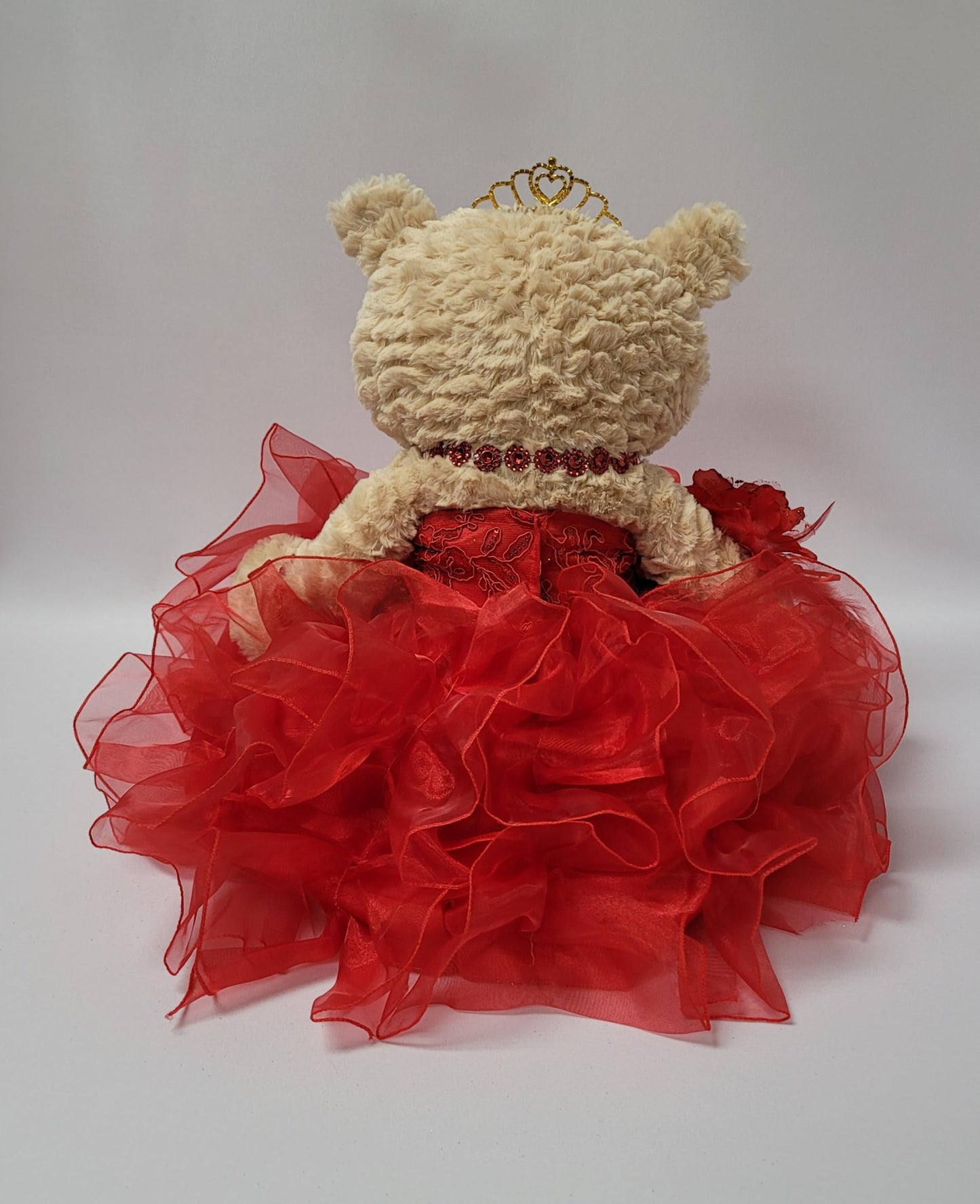 Kinnex Collections Since 1997 20'' Quince Anos Quinceanera Last Doll Teddy Bear With Dress (Centerpiece) ~ Arc16832-14R (Red)