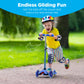 Best Choice Products Kids Mini Kick Scooter Toy W/ Light-Up Wheels, Height Adjustable T-Bar, Foot Break - Blue