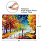Diiopoty Jigsaw Puzzles 500 Piece For Adults Oil Painting Evening Walk On Rainy Day Street Tree Landscape Challenging Puzzle Fit
