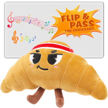 Flip & Pass The Croissant, Electronic Interactive Game, Hilarious Family Party Games for Kids Ages 3, 4-8+, Indoor/Outdoor Toys,