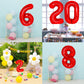 40 Inch Giant Red Number 7 Balloon, Helium Mylar Foil Number Balloons For Birthday Party, 7Th Birthday Decorations For Kids, Ann