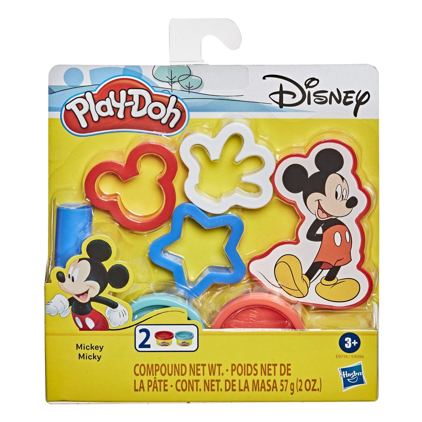 Play-Doh Disney Mickey Mouse 5-Piece Toolset for Kids 3 Years and Up with 2 Non-Toxic Colors