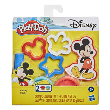 Play-Doh Disney Mickey Mouse 5-Piece Toolset for Kids 3 Years and Up with 2 Non-Toxic Colors
